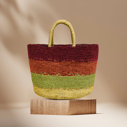 Meryle bag - Red & Orange & Green & Orange