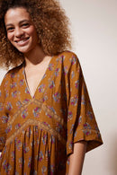 Meurice Dress - Ecru Print