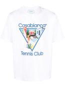 T-Shirt Casablanca La Joueuse - Blanc