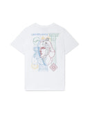 T-Shirt Tennis Play In Progress - Blanc