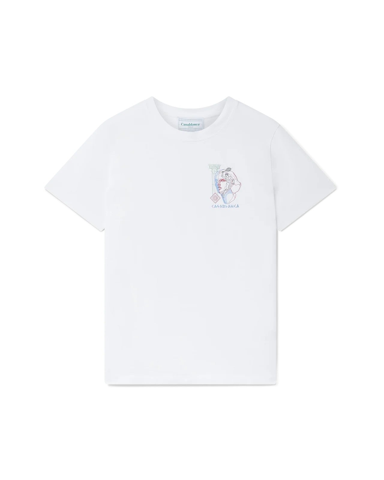 T-Shirt Tennis Play In Progress - Blanc