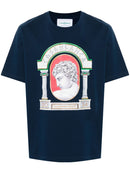 T-Shirt Casa La Medaille - Bleu