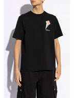 T-Shirt Leaning Column - Noir