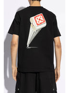 T-Shirt Leaning Column - Noir
