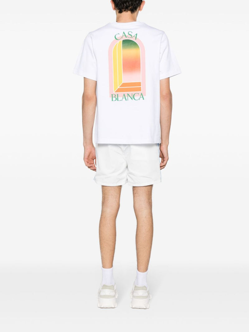 T-Shirt Casablanca Gradient Larche - Blanc