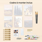 Mini Peinture Par Numéros 15X20Cm (6 Pièces) - Toscane Classique