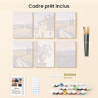 Mini Peinture Par Numéros 15X20Cm (6 Pièces) - Toscane Classique