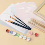 Mini Paint by Numbers 15X20Cm (6 Pieces) - Vibrant Cocktails