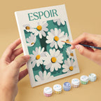 Mini Peinture Par Numéros 15X20Cm (6 Pièces) - Fleurs De Bonheur
