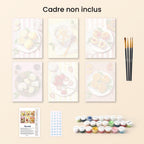 Mini Peinture Par Numéros 15X20Cm (6 Pièces) - Gourmandises D'Été