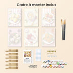 Mini Peinture Par Numéros 15X20Cm (6 Pièces) - Gourmandises D'Été