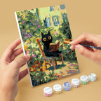 Mini Peinture Par Numéros 15X20Cm (6 Pièces) - Chat Style Claude Monet