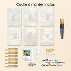Mini Peinture Par Numéros 15X20Cm (6 Pièces) - Chat Style Claude Monet