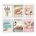 Mini Paint by Numbers 15X20cm (6 Pieces) - France Chic