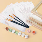 Mini Paint by Numbers 15X20cm (6 Pieces) - France Chic