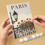 Mini Paint by Numbers 15X20cm (6 Pieces) - France Chic