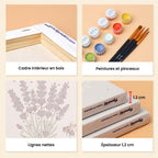 Mini Paint by Numbers 15X20cm (6 Pieces) - France Chic