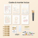Mini Peinture Par Numéros 15X20Cm (6 Pièces) - Douce Italie