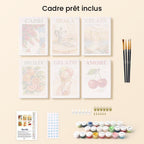 Mini Peinture Par Numéros 15X20Cm (6 Pièces) - Douce Italie