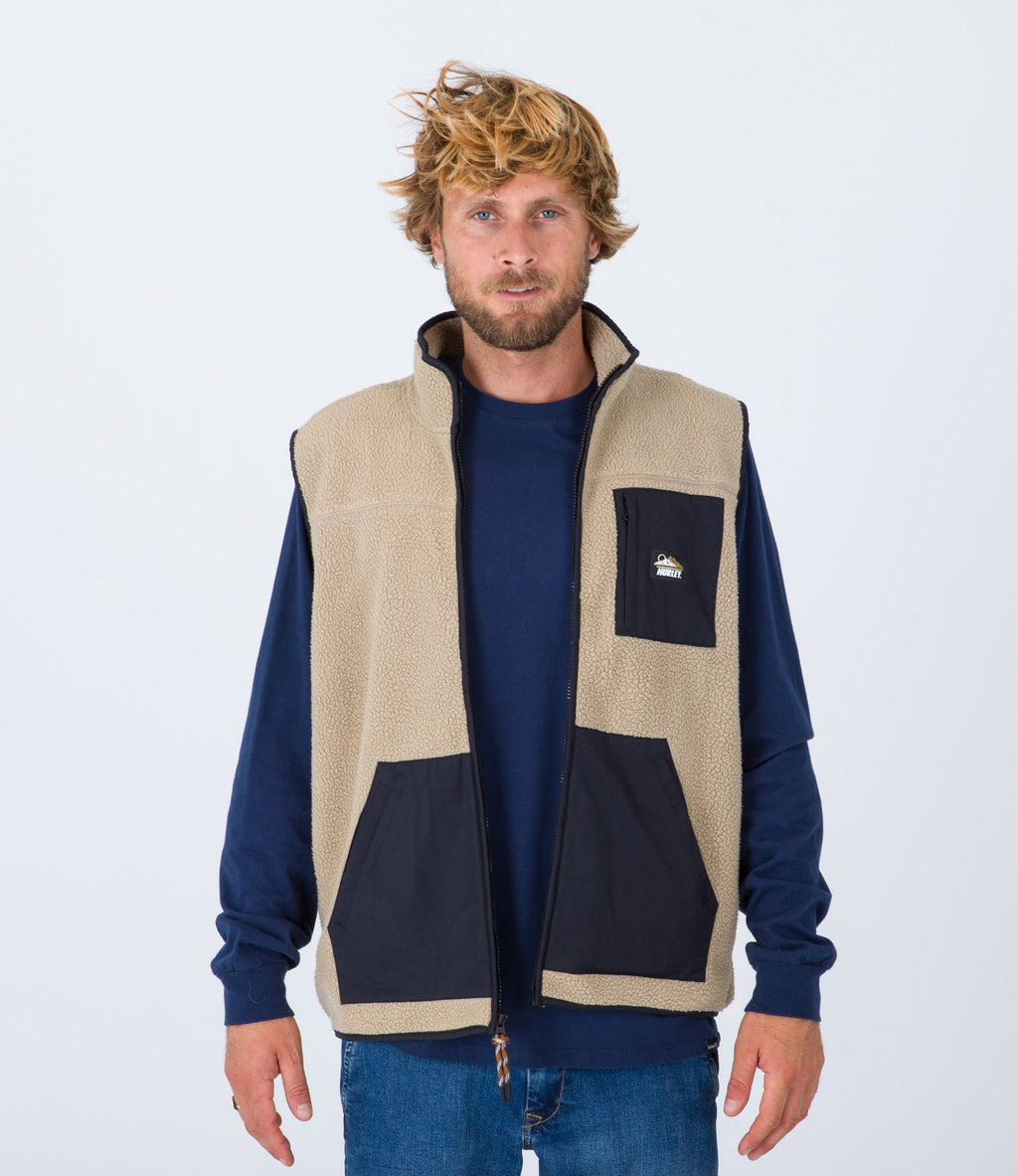 Midland Burrito Zip Vest Gilet - Khaki - Men