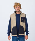 Midland Burrito Zip Vest Gilet - Khaki - Men