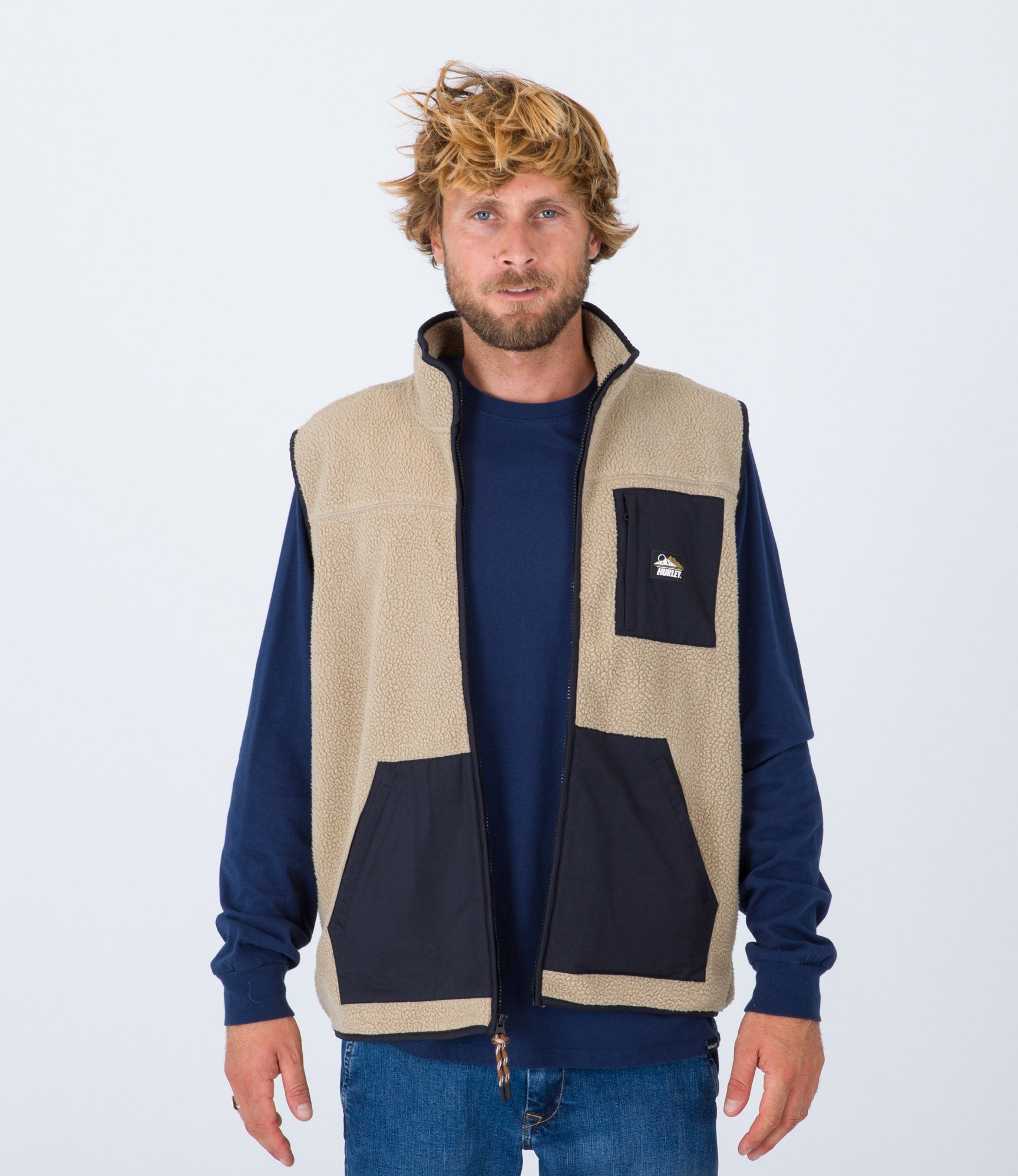 Midland Burrito Zip Vest Gilet - Khaki - Men