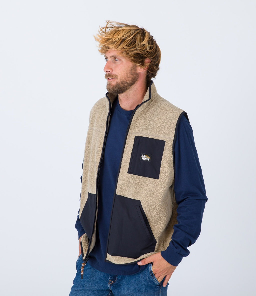 Midland Burrito Zip Vest Gilet - Khaki - Men