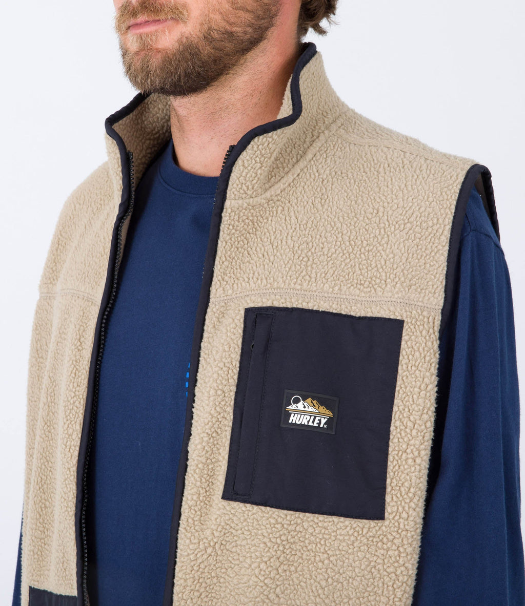 Midland Burrito Zip Vest Gilet - Khaki - Men