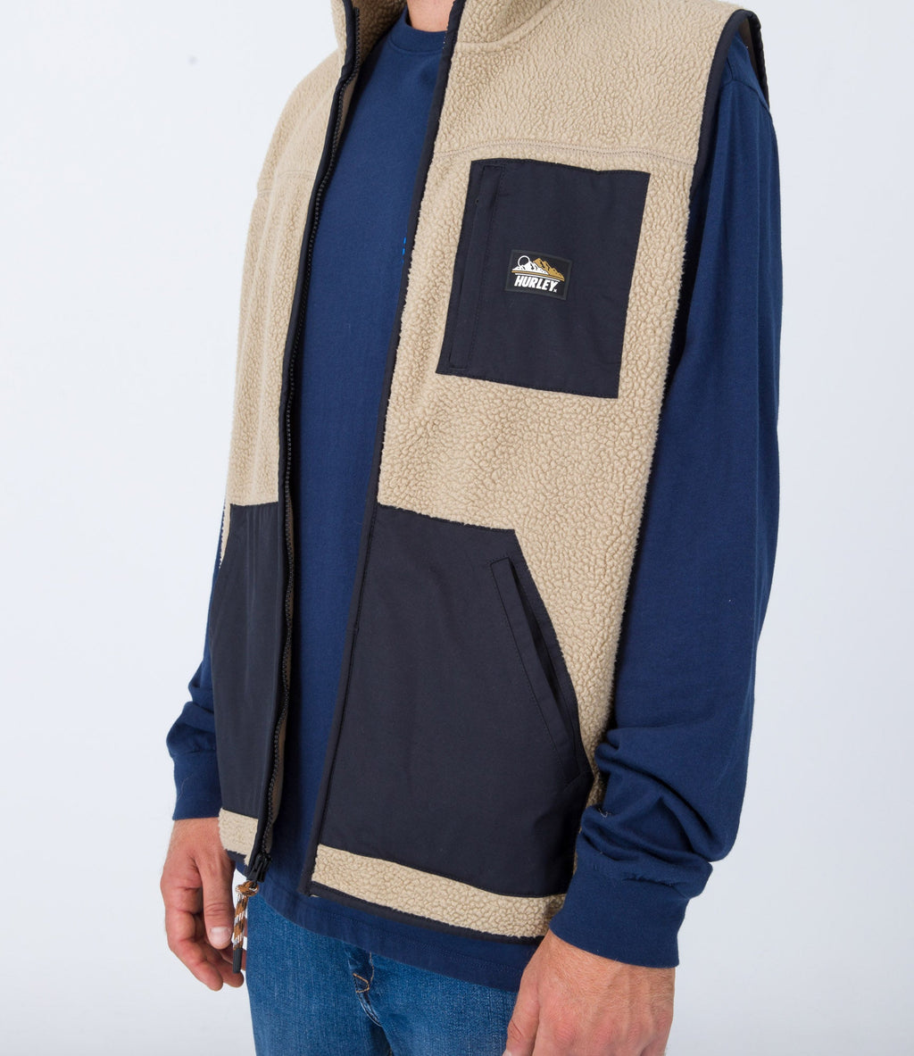 Midland Burrito Zip Vest Gilet - Khaki - Men