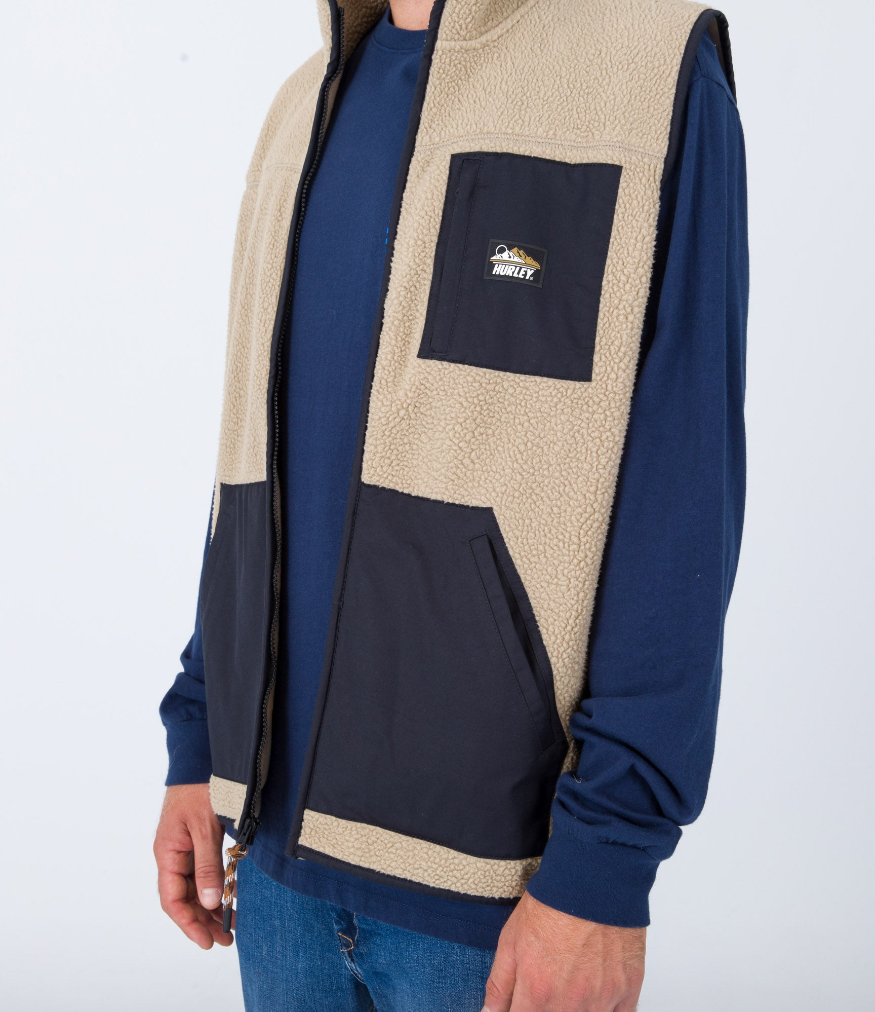 Midland Burrito Zip Vest Gilet - Khaki - Men