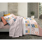 Parure De Couette - 100% Coton - Blueberry