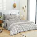 Parure De Couette - 100% Coton - Floral Taupe