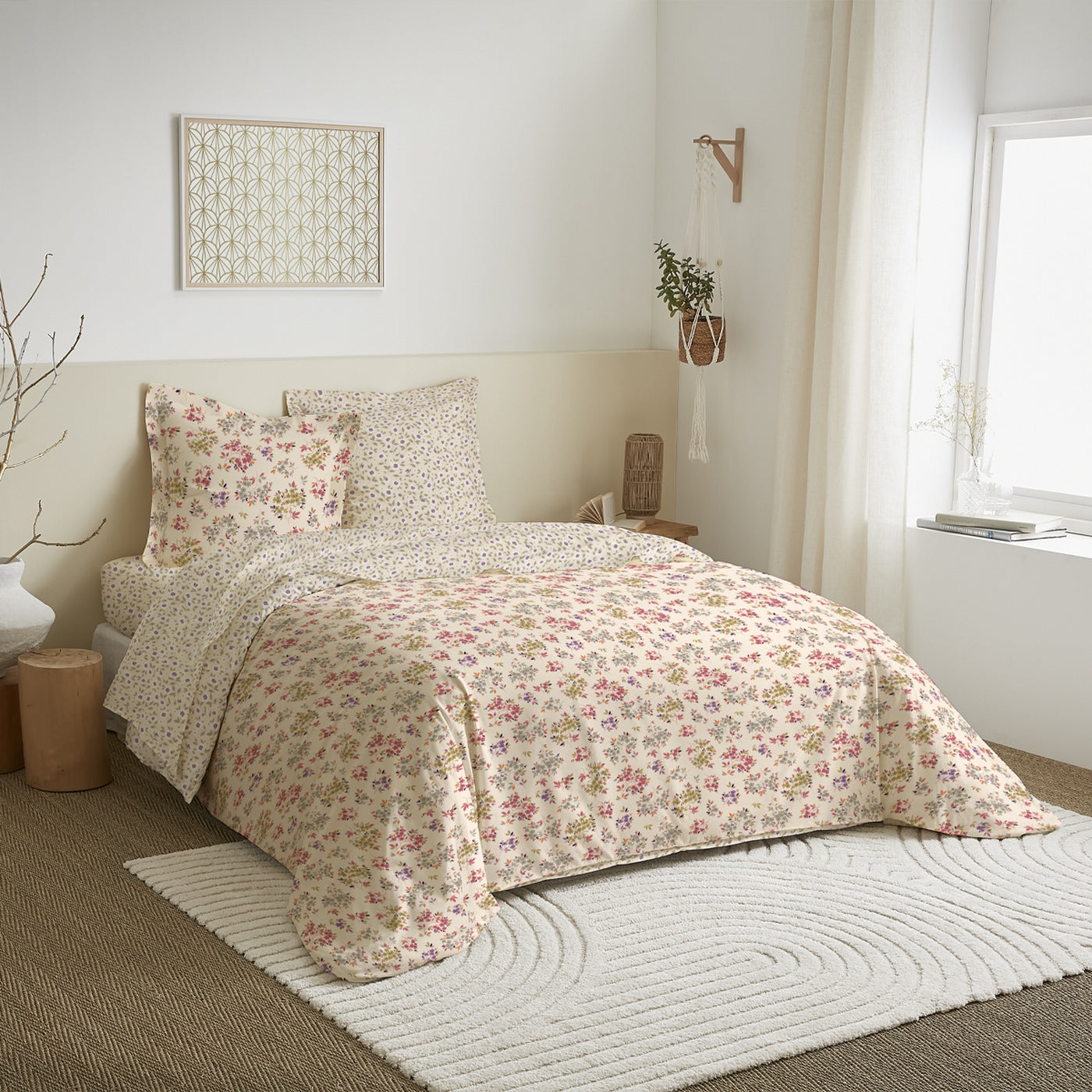 Parure De Couette - 100% Coton - Tanya Multicolore