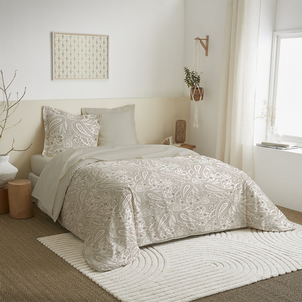 Parure De Couette - 100% Coton - Naturel