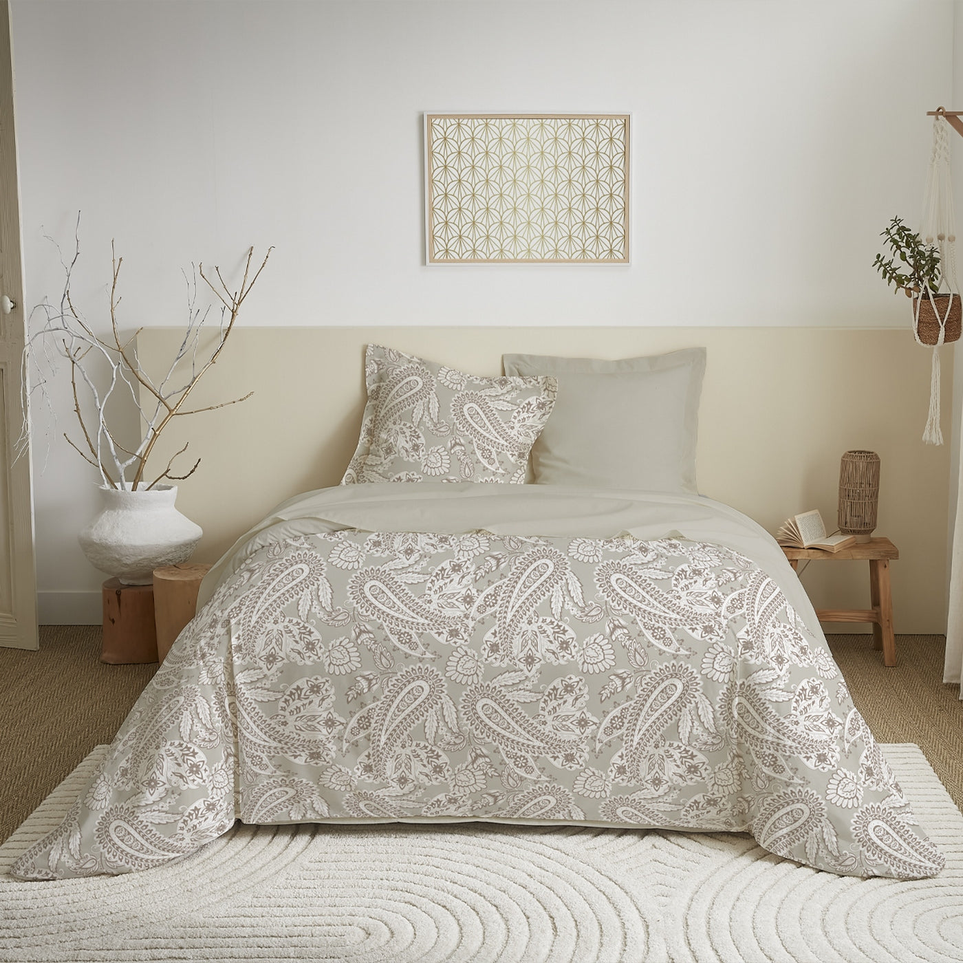 Parure De Couette - 100% Coton - Naturel