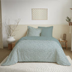 Parure De Couette DH 140 - 100% Coton - Celeste Glacier