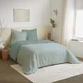 Parure De Couette DH 160 - 100% Coton - Celeste Glacier