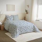 Parure De Couette - 100% Coton - Berengere Bleu