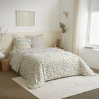 Parure De Couette DH 140 - 100% Coton - Tanya Cyan