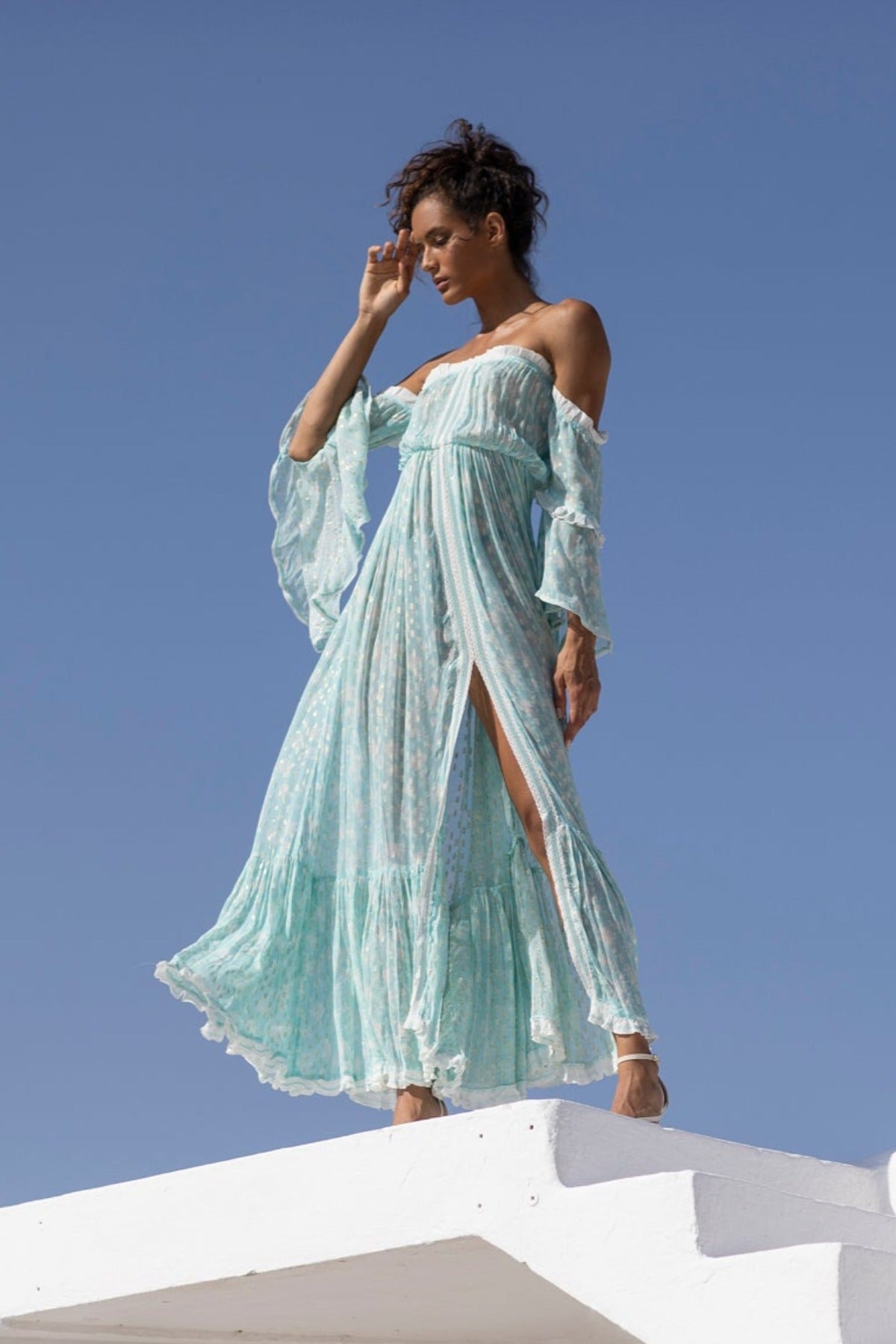 Vestido Evana - Aqua