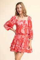 Jupe Clarisse Flower Red
