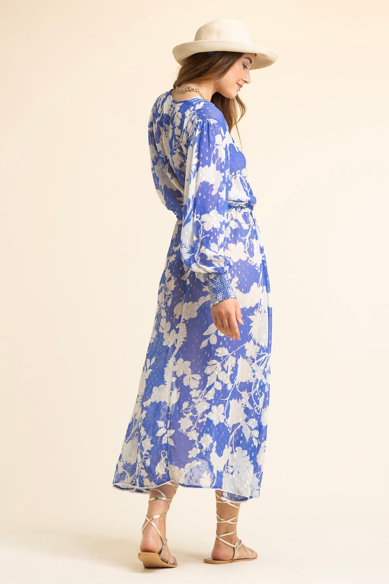 Robe Cabana Flower Kimono Blue