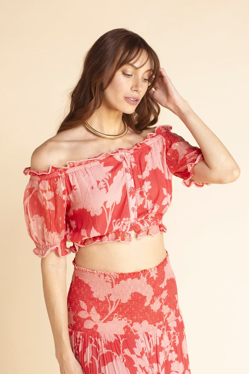 Top Cloe Flower Red