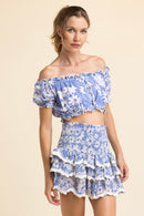 Jupe Anastasia Daisy Blue