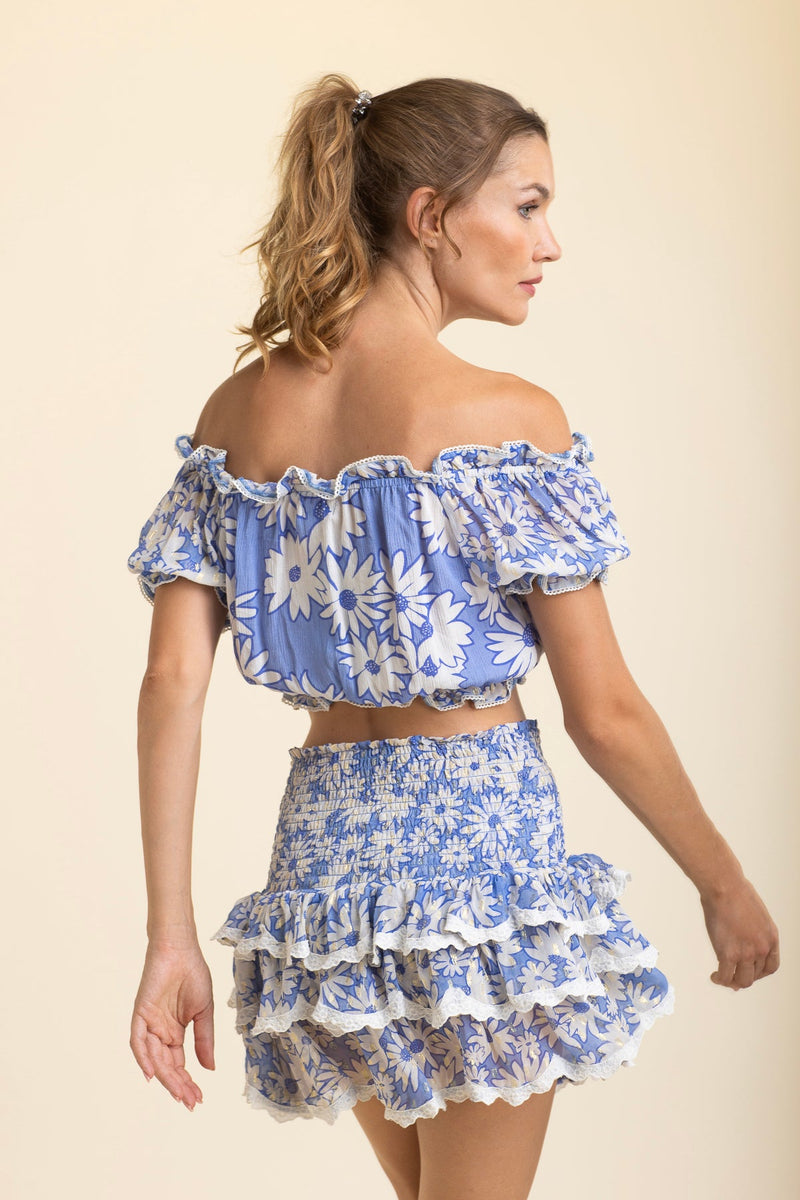 Jupe Anastasia Daisy Blue