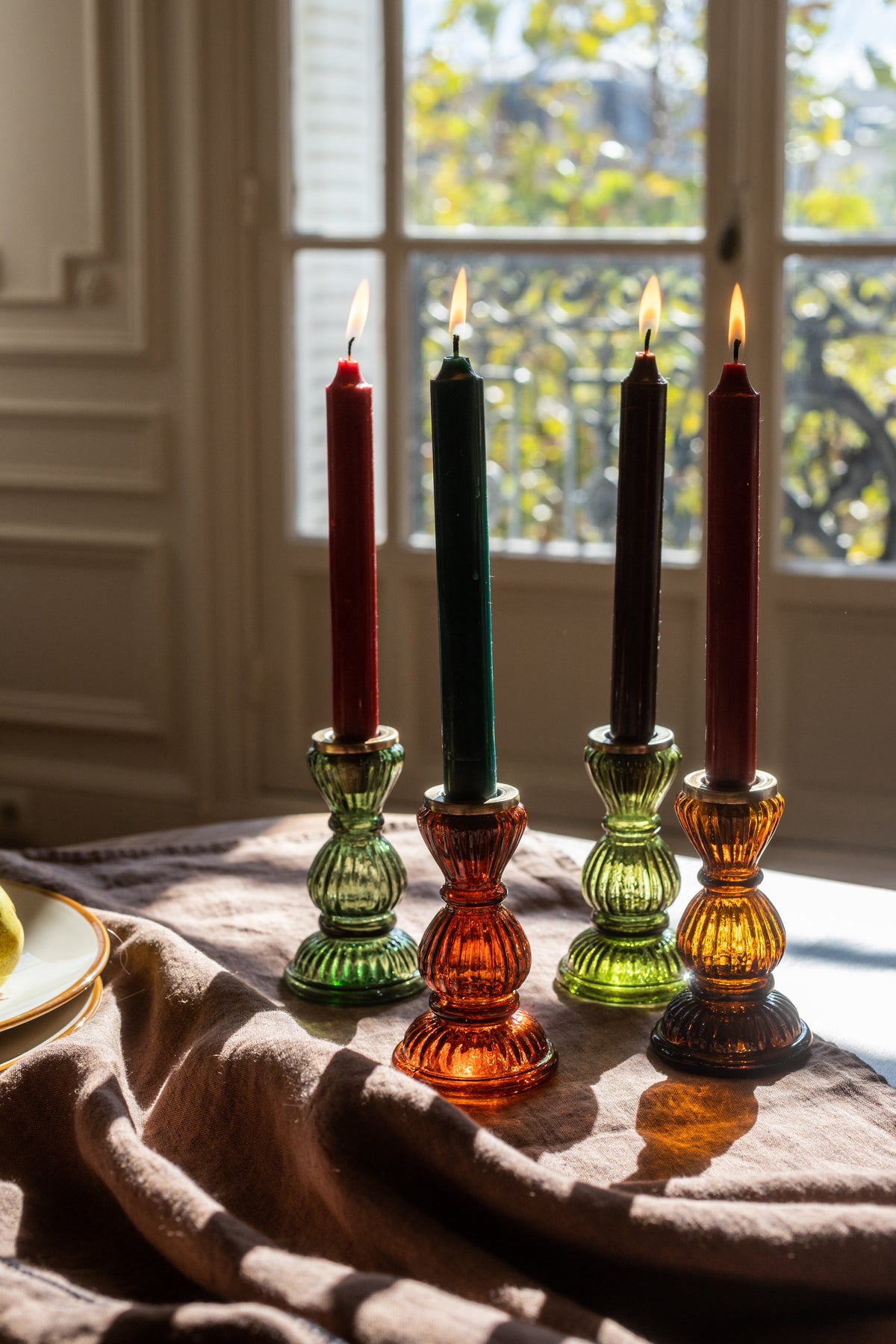Iri - Bougeoir - Verre Recyclé