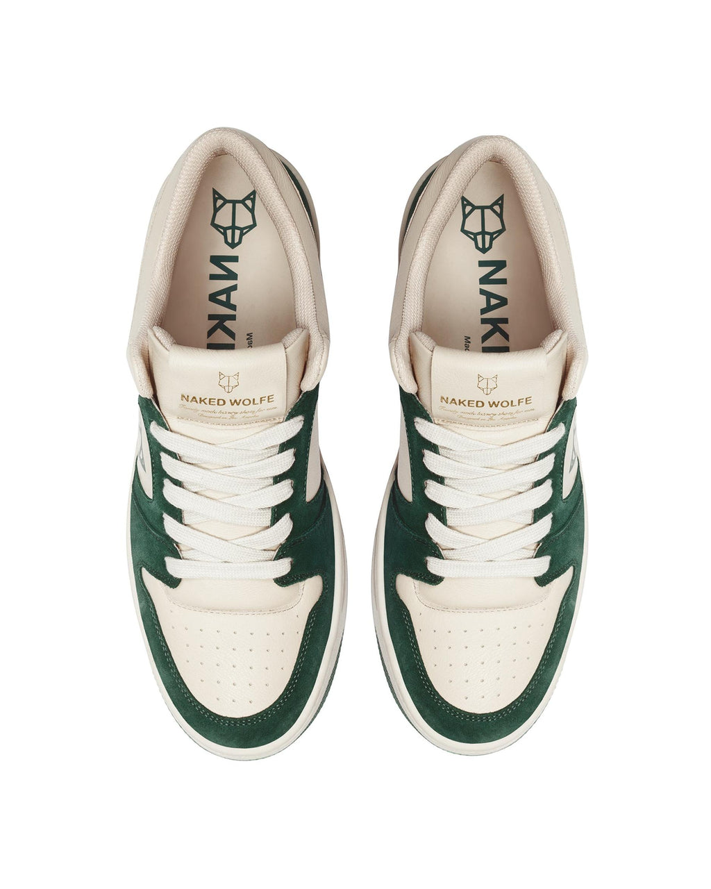 Sneaker CM-01 - Elfenbein/Grün - Herren