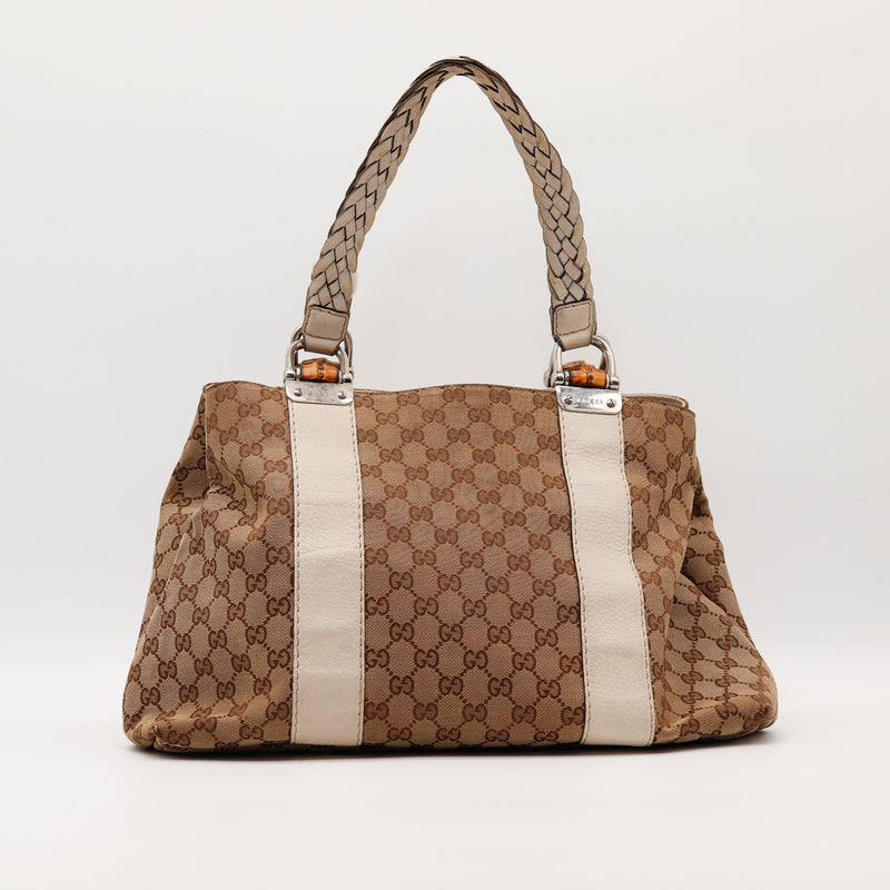 Le Tote Bag Bambou Blanc Gucci