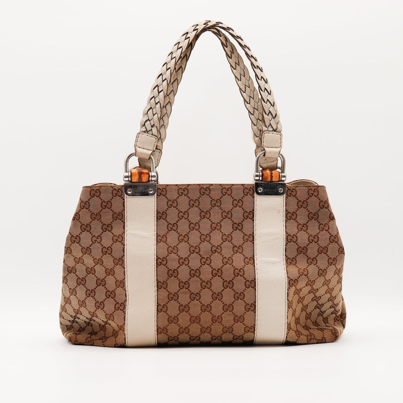 Le Tote Bag Bambou Blanc Gucci