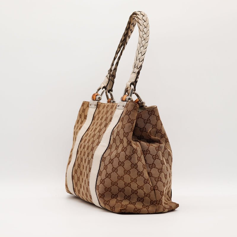 Le Tote Bag Bambou Blanc Gucci